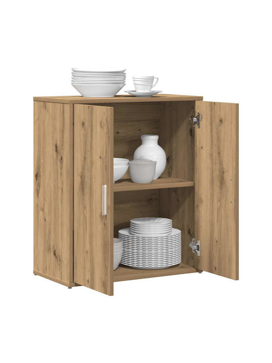 Wooden Sideboard Artisan Oak 60x31x70cm