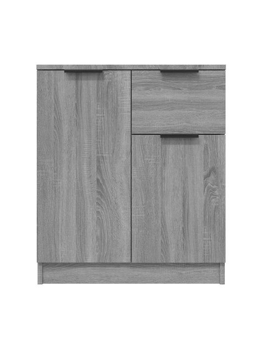 Wooden Sideboard with Drawers Gray 60x30x70cm