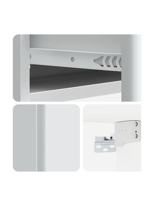 Wooden Console White L59xW34.5xH17cm