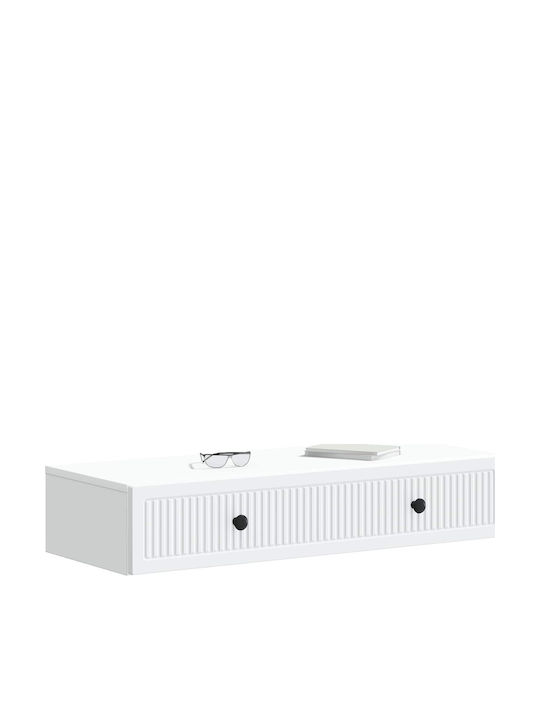 Consolă Din Lemn Alb M87.5xL34.5xÎ17cm