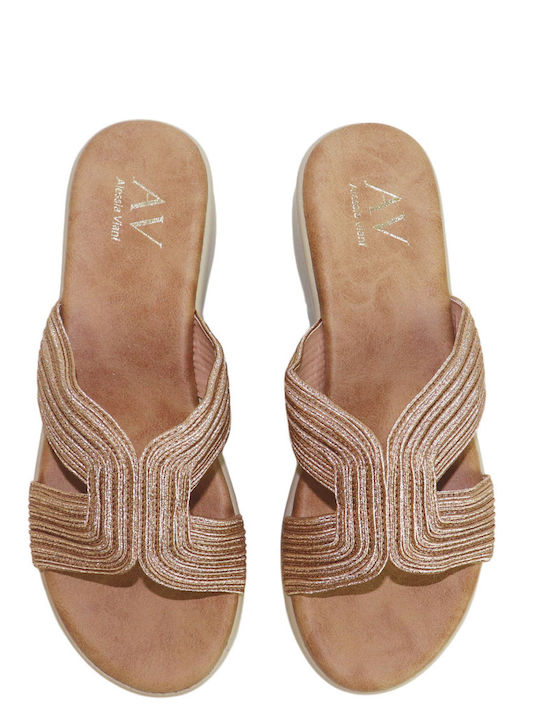 Women's Anatomic Flatforms Sandals Rose Gold