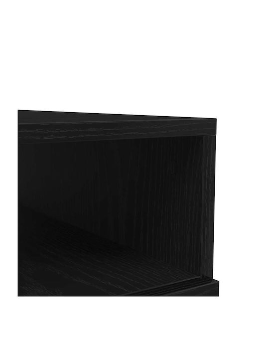 vidaXL Kaffeetisch Zentral Rechteckig Holz Schwarz M90xP49xH40cm