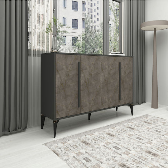 Μπουφές Ξύλινος Πολύχρωμο 140x35x95cm
