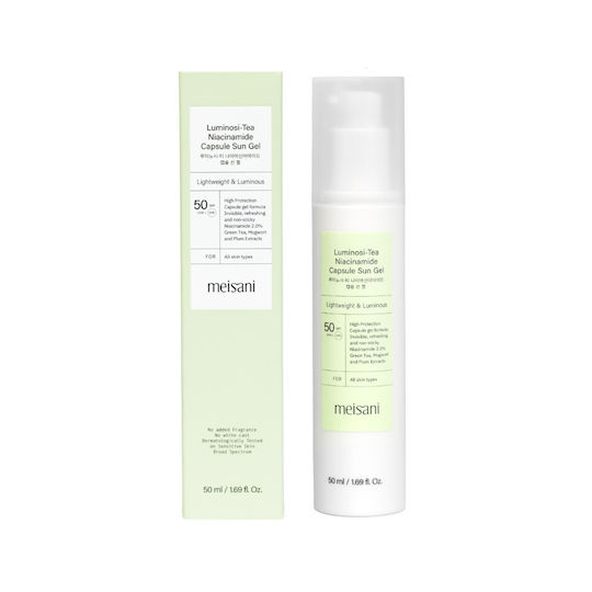 Miin Luminosi-Tea Niacinamide Capsule Sun Gel cu Protecție Solară SPF50+ 50ml