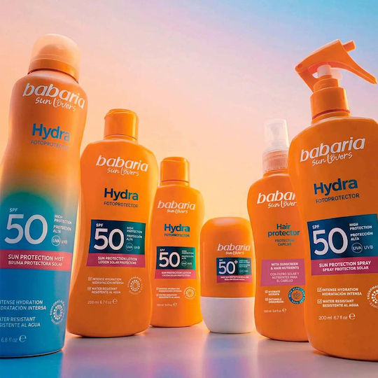 Loțiune Spray Tip Protecție Solară Ridicată Spf 50+ Uva Uvb Hidra Fotoprotector Babaria Sun Lovers 200 Ml