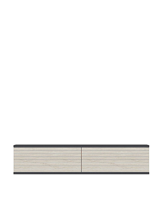 Έπιπλο Τηλεόρασης Γκρι Μ120xΠ30xΥ26cm