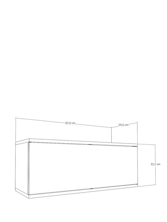 White TV Stand L87xD33xH33cm