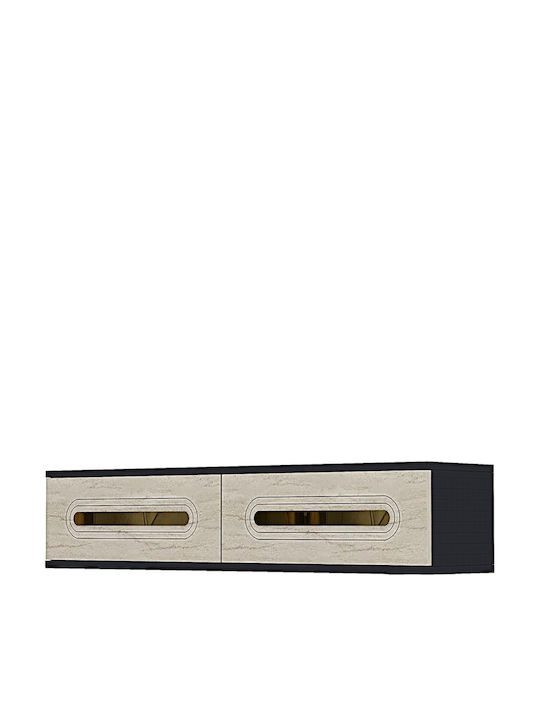 Έπιπλο Τηλεόρασης Γκρι Μ120xΠ30xΥ26cm