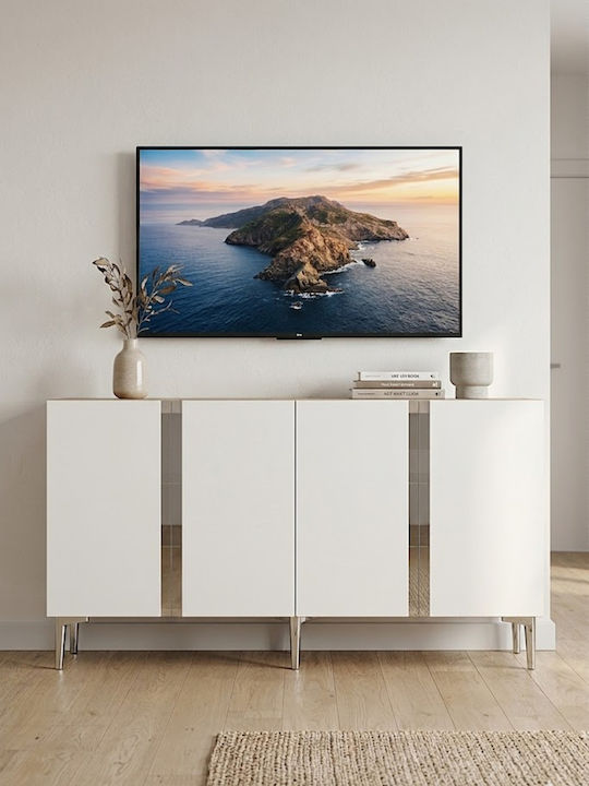 TV-Ständer Weiß M150xP32xH75cm