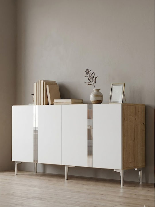 TV-Ständer Weiß M150xP32xH75cm