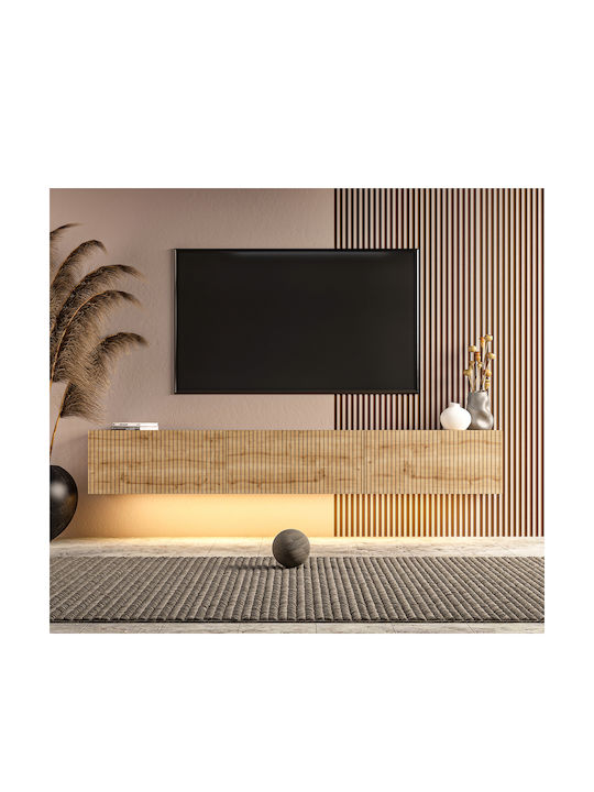 TV-Ständer mit LED-Beleuchtung Braune M180xT31xH28cm