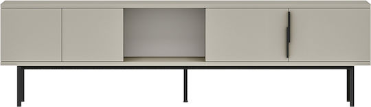 Έπιπλο TV Επιδαπέδιο Εκρού 180x30x50εκ. Έπιπλο TV Επιδαπέδιο Εκρού 180x30x50εκ.