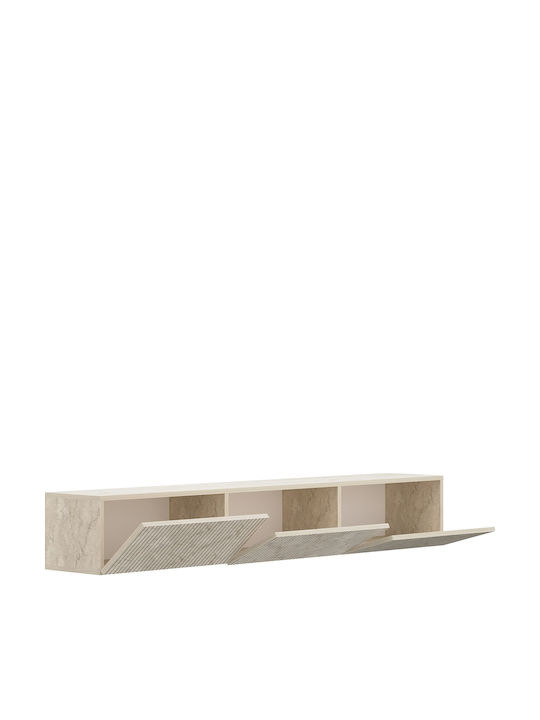 TV-Ständer mit LED-Beleuchtung Beige M180xT31xH28cm