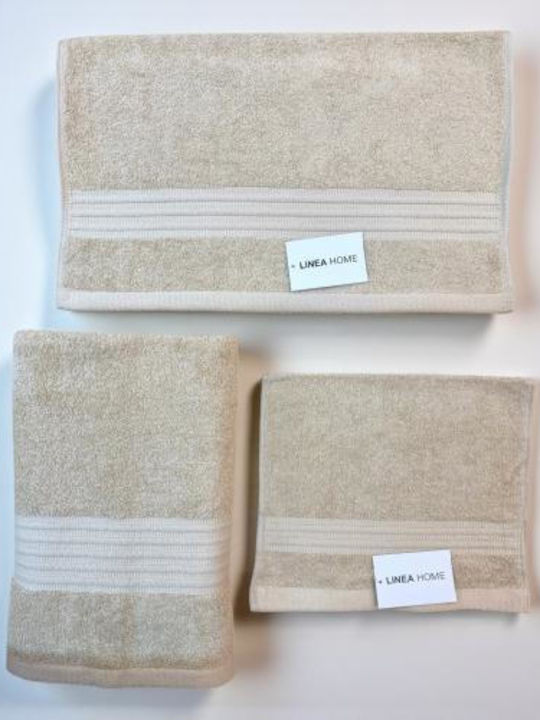 Linea Home Πετσέτα Προσώπου Monde 50x90εκ. Bambaki Βάρους 480gr/m²