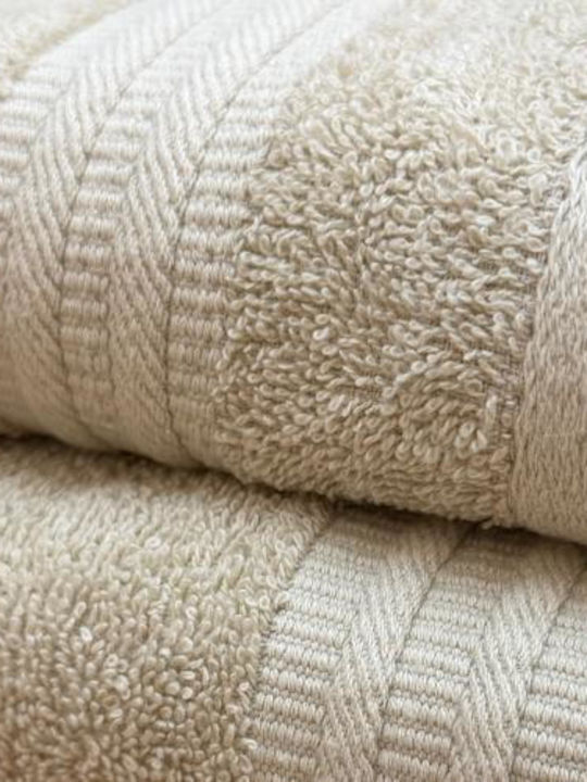 Linea Home Πετσέτα Προσώπου Monde 50x90εκ. Bambaki Βάρους 480gr/m²