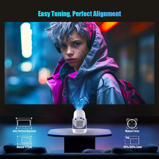 Magcubic HY300 Pro+ Mini Projector LCD HD με Wi-Fi και Ενσωματωμένα Ηχεία