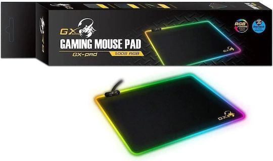 Genius 31250004400 Гейминг Мишка Пад Голям (450мм) с RGB Осветление Черен