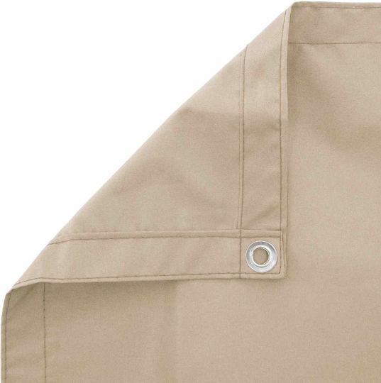 vidaXL Beige Shade Divider with PU Coating 1.5x2x2m 160gr/m²
