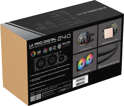 Xigmatek Lk Pro 240 Digital Υδρόψυξη AIO CPU με 2 Ανεμιστήρες 120mm και RGB Φωτισμό