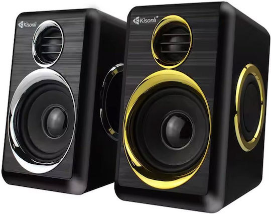Kisonli T-005 2.0 Speakers 3W Black