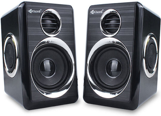 Kisonli T-005 2.0 Speakers 3W Black
