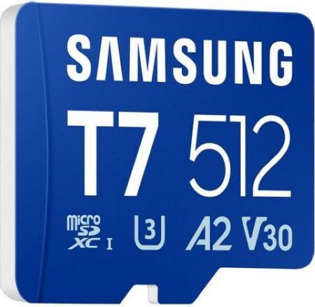 Samsung T7 512GB U3 V30 A2 UHS-I 170MB/s с адаптер