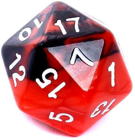 Rebel Complete Dice Set Rebel Rpg Two-tone Red Black 106475