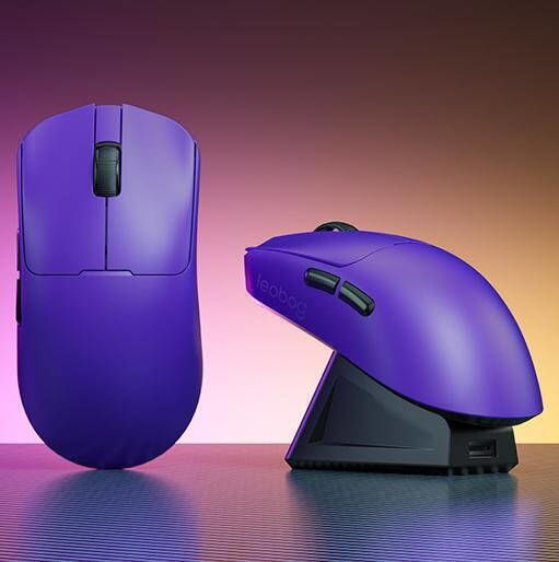 Leobog GM3 Wireless Gaming Mouse 12000 DPI Purple