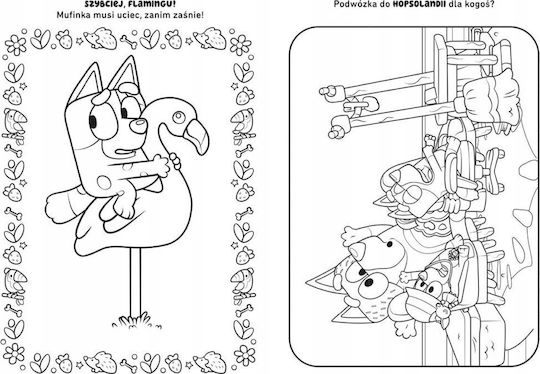 Harpercollins What Fun Bluey Happy Colouring Page 86350