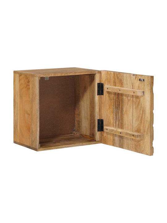 Κομοδίνο Ξύλινο Καφέ 40x30x40cm