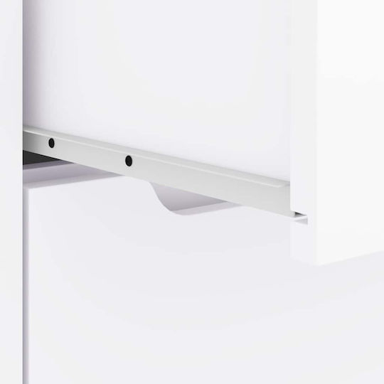 White Wooden Bedside Table 45x40x50cm