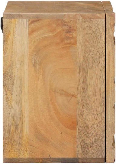 Нощно Шкафче Дървено Кафяво 40x30x40см