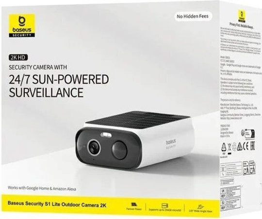 Baseus S0003300 IP Dual Überwachungskameras Wi-Fi Full HD+ 4MP Wasserdichte Batterie mit Zwei-Wege-Kommunikation
