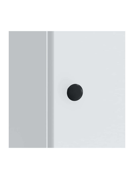 White Wooden Bedside Table 43x34.5x50cm