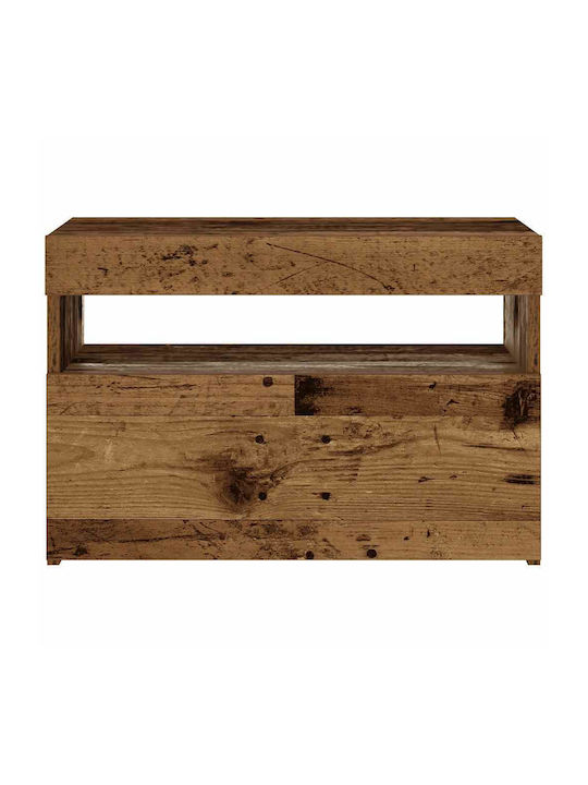 Wooden Brown Bedside Table 60x35x40cm
