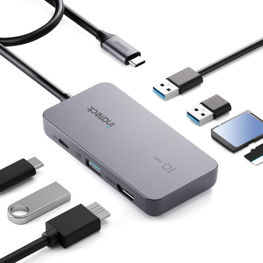 Inateck USB-C Stație de andocare cu HDMI 4K PD Gri (HB2027)