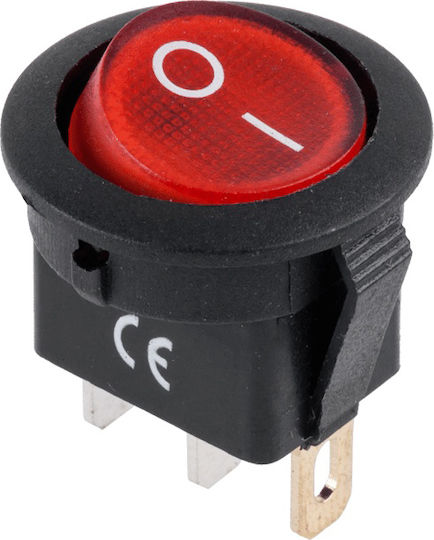 On-Off switch Rocker with Lighting Red 1pcs