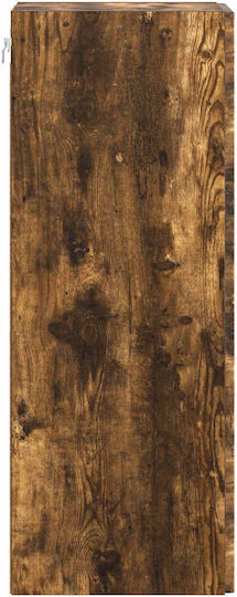 Dulap Suspendat Din Lemn De Stejar Fumuriu 66x34,5x90cm