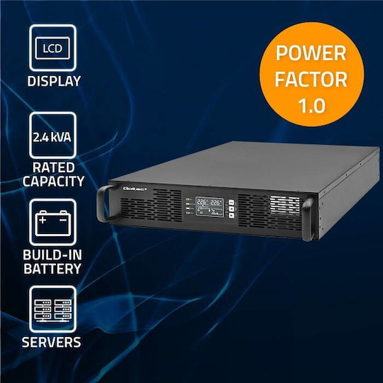 Qoltec 52286 UPS On-Line 2400W