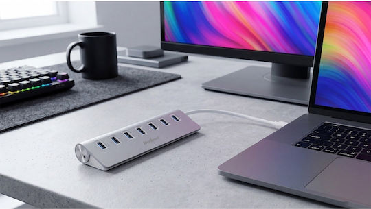 USB-Hub 7 Anschlüsse USB 3.0 mit USB-A Anschluss