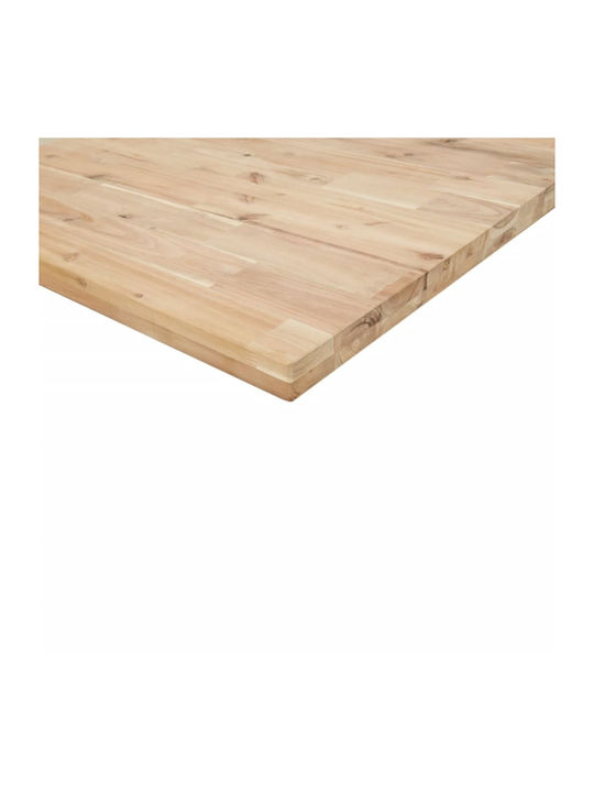vidaXL Rectangular Bookcase Shelf Made of Solid Wood in Brown Colour 40x20x4cm 2 Pieces
