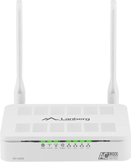 Lanberg RO-120GE v1 Ασύρματο Router με 4 Θύρες