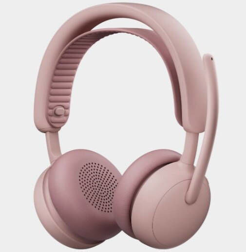 Logitech Zone 2 ES Wireless On Ear Multimedia Headset with Microphone and Bluetooth / USB-C Connectivity in Pink Colour