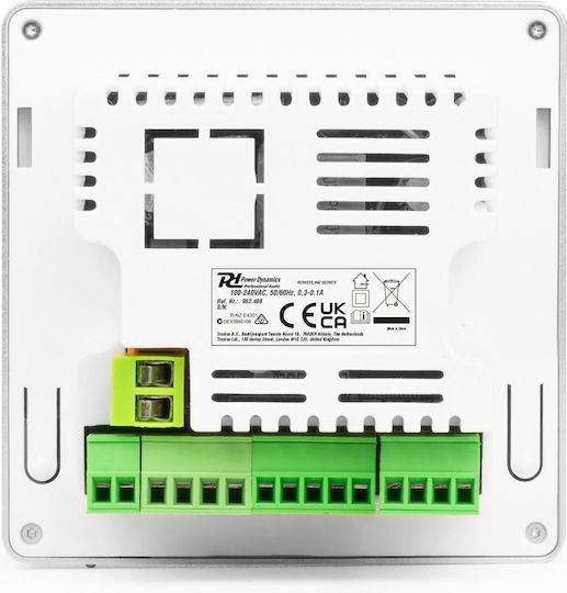 Power Dynamics PowerlineB100B Integrierter Kommerzieller Verstärker 4.0 Kanäle 25W/4Ω 20W/8Ω mit 1 Zone und USB/Bluetooth Verbindungen
