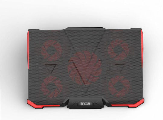 Inca INC-611GMS Cooling Pad για Laptop έως 17" με 5 Ανεμιστήρες και Φωτισμό