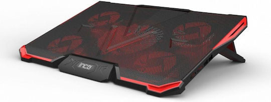 Inca INC-611GMS Cooling Pad για Laptop έως 17" με 5 Ανεμιστήρες και Φωτισμό