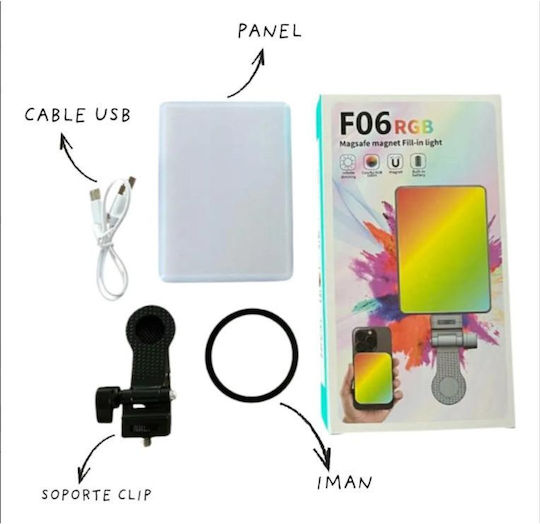 F05 Magnetic Selfie RGB Ring Light