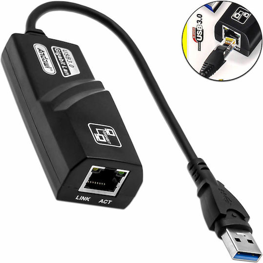 Andowl Q-C28 Αντάπτορας Δικτύου USB με Ενσύρματη Σύνδεση Gigabit Ethernet