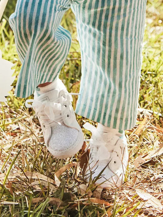 Παιδικά Sneakers με Σκρατς Λευκά