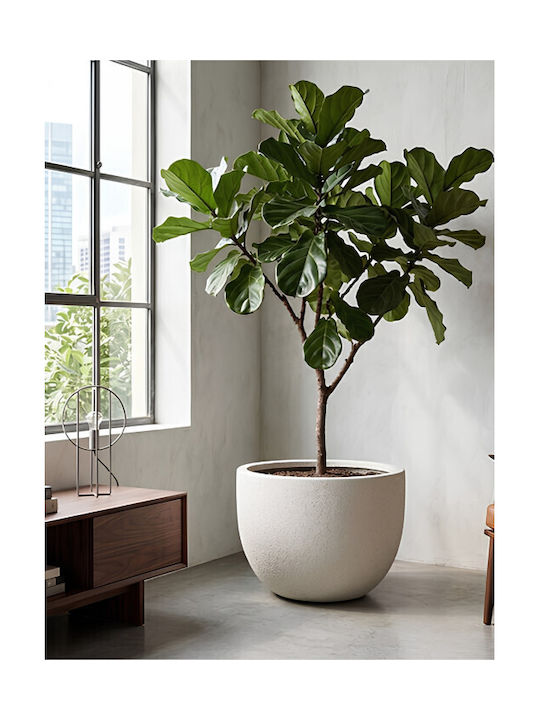 Harmony Mylos White Flower Pot 55x55x36.5cm